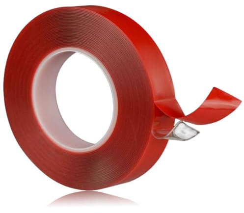 Double-Sided Heavy Duty Mounting Tape 5m x 15mm x 2mm - Clear Acrylic Adhesive for Home/Office/LED Lights, Waterproof Strong Hold with Easy Peel & Residue-Free Removal, Multi-Surface Decoration Tape