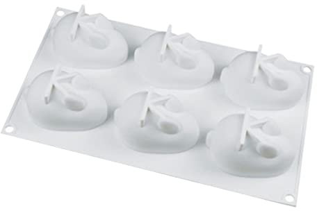 Moule à Glace Lapin en Silicone Blanc pour Pâtisserie DIY