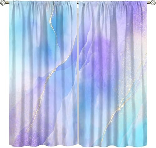 Rideau Occultant Thermiques pour Salon Et Chambre 3D Texture De Marbre Abstraite, ​Rideaux Occultants A Oeillets - Isolant Thermique Et Phonique, Bureau Hôtel Restaurant-1250157621962570
