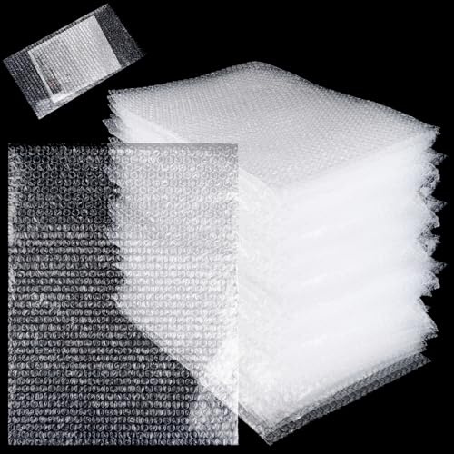 CYEER 50 Stück Luftpolsterbeutel 30 x 40cm – Extra Große Bubble Wrap Bags für Versand & Umzug – Stoßfestes Verpackungsmaterial für Glas, Teller & Elektronik – Transparente Luftpolstertaschen