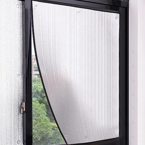 Pellicola termica riflettente per finestre, 8 mm, in alluminio, per schermatura termica, protezione solare, anti-UV e oscuramento totale, pellicola in vetro per la privacy