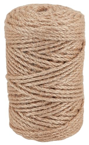 OLYCRAFT 100m Sisal Rope pour Cat Scratcher 3~4mm Cat Tree Rope Remplacement Cordes de Ficelle Bricolage Cordes Jute pour remplacer Rayure Post réparation Scratcher DIY projets d’Artisanat