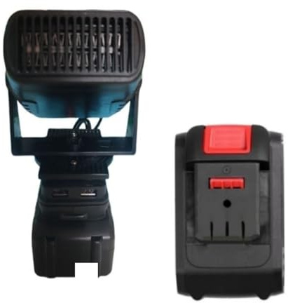 Luocute Riscaldatore di Spazio Portatile, Adatto per la Batteria di Dayi A3 BATTERE 360 Gradi Rescaldatore del Riscaldatore con Doppio Cavo di Temperatura USB 2 60 Cm, Dirige il Calore