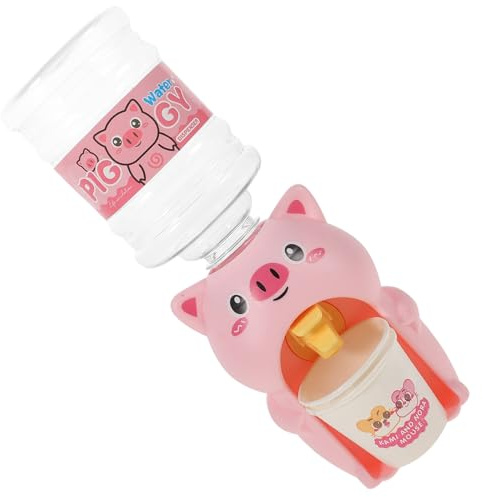 Beaupretty Mini Dispensador de Agua, Juguete Educativo Forma de Cerdito Rosa, Plástico Duradero, Tamaño Mini, Adecuado para Juegos Interiores y Exteriores, Fuente de Color Color Aleatorio