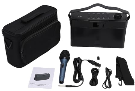 Fafeicy 60-W-Gitarrenverstärker-Lautsprecher, Tragbarer Wiederaufladbarer BT 5.3-Verstärker mit Mikrofoneingang, AUX-USB-Laufwerk, für Outdoor-Gesang und Musikwiedergabe