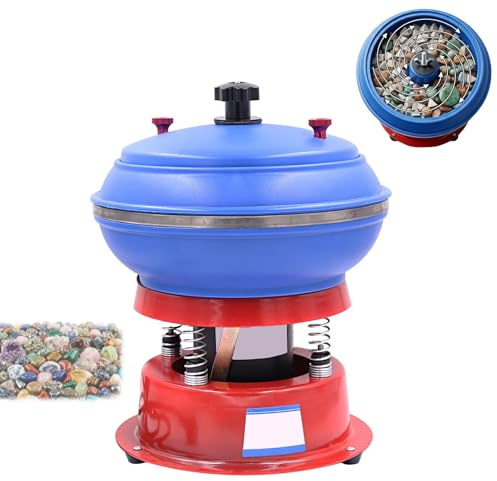 Koyike Macchina per Lucidatura Vibrante 3.5L Alta Efficienza 2500RPM, Buratto Vibrante Professionale per Finitura Gioielli, Sbavatura Metalli E Rettifica Piccole Parti.