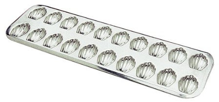 Gobel 164510 - Stampo per 20 Madeleine, in Ferro, Colore: Bianco