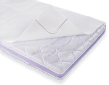 Träumeland T090513 Matrateznauflage Air für Gitterbettmatratze 70 x 140 cm, weiß