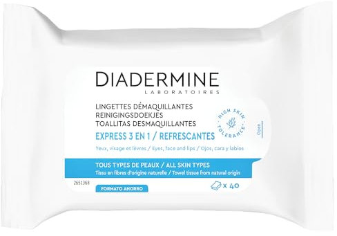 Diadermine Salviette struccanti Express 3 in 1 40 salviette.