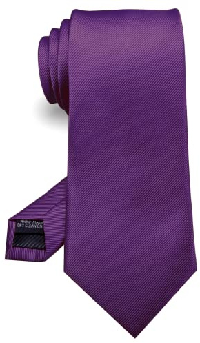 JEMYGINS 8 cm einfarbige Krawatte für Herren (8 cm) Gr. 85, violett