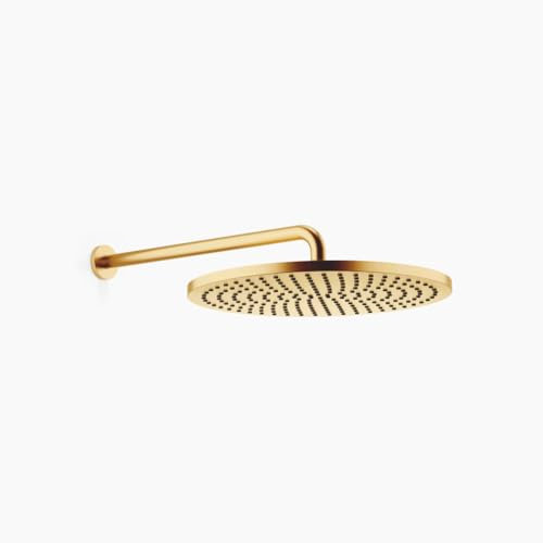 Dornbracht Regenbrause mit Wandanbindung, Ausladung 450 mm, Regenbrause 400 mm, 28659070, 28659970-28, Farbe: Messing gebürstet