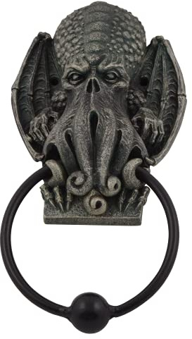 Joh. Vogler GmbH Türklopfer Call of Cthulhu mit Metallklopfer 23 cm Figur Tür Krake Tintenfisch
