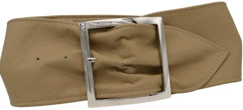 AnnaMatoni Damen Gürtel Ledergürtel Premium weiches Soft Nappa Leder 8cm breit Damen Taillengürtel echt Leder Made in Germany Damen Hüftgürtel Taillengürtel Leder Gürtel Breit