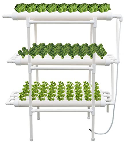 108 Standorte Hydroponic Grow Kit Pflanzen Hydroponisches Anzuchtsystem 3 Layer 12 Rohre Pipeline Hydroponisches Experiment Gemüse Für Balkon Garten Zuhause Gartenarbeit