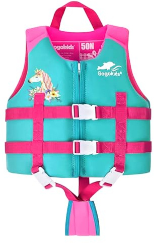 Gogokids Chaleco de natación con flotación para niños de 15 a 35 kg, para niños de 15 a 35 kg, perfecto para piscina y clases de natación