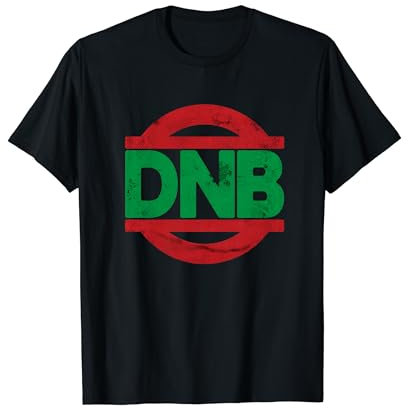 DNB Drum n Bass Shirt Junglist Rot Grün Version 2 T-Shirt