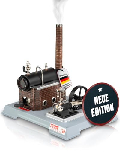 Wilesco D10 Dampfmaschine mit Messingkessel 155 cm³, Bausatz für Kinder