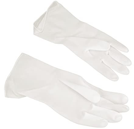 Healvian 2pairs Latex Gloves Dishwashing Cleaning Gloves for Washing up and Housework