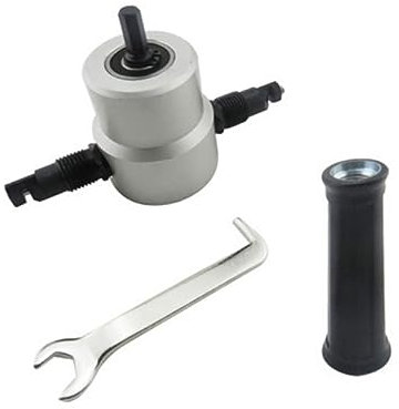 jojofuny Cortador De De Taladro Accesorio De Perforación Cabezales Cortar Metal Hoja De Cabezal Doble Inoxidable