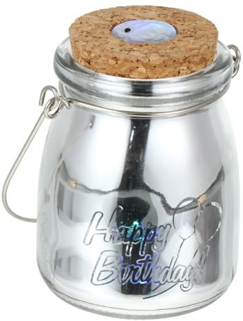VOSAREA Glass Bottle Light Bottle String Lights Night Jar Light Romantic Decorative Lights for Birthday
