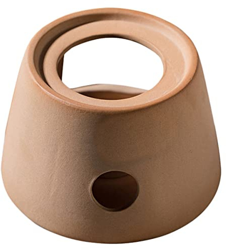 ABOOFAN Calentador De Tetera De Cerámica Natural Base para Vela Compacto y Portátil Calentador De Té Seguro para Hogar y Oficina Soporte Práctico para Mantenimiento De Temperatura