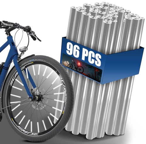 Votoko 96 stycken ekreflektorer cykel, 360° synlighet, enkel installation, cykel ekrreflektorer för alla gästhjul