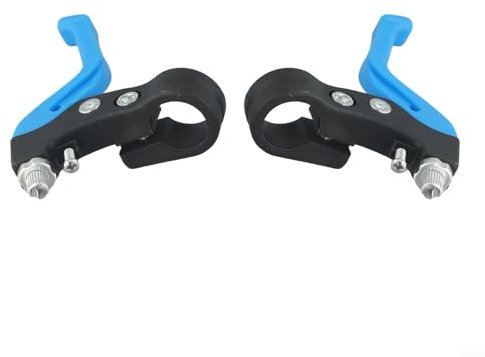 Maneta de freno de plástico de fácil alcance para mantenimiento de bicicletas de niños, tamaño de 22 mm de diámetro (azul)