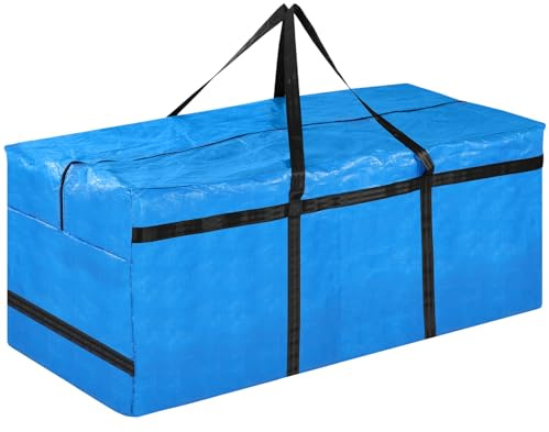 YEXEXINM Blue Extra Large Storage Bag for Aboveground Inflatable Frame Pools Waterproof Storage Bags for Above Ground Pool Heavy-Duty Pool Cover Accessories Storage with 4 Handles,56''x23''x23''