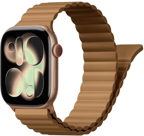Deporte Magnetica Band para Correa Apple Watch 40mm 41mm 42mm 38mm 45mm 46mm 44mm Hombre Mujer,Respirable Sport Loop Silicona Pulsera Reloj para iWatch Correas Series 10 9 8 7 6 5 4 3 SE Ultra/2 49mm