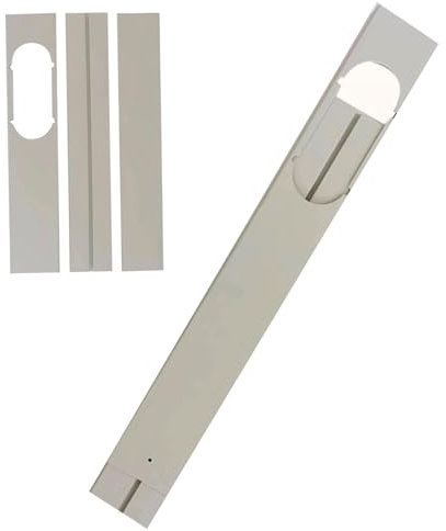Kit de ventilación de aire acondicionado de puerta corredera, sello de ventana de aire acondicionado portátil, longitud ajustable fácil de instalar y desmontar el sello de placa de sellado de la vent