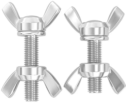 Flügelschrauben M8 aus Edelstahl 304, 2er-Packung mit Muttern for werkzeuglose Befestigung(M8*60 (2 pcs))