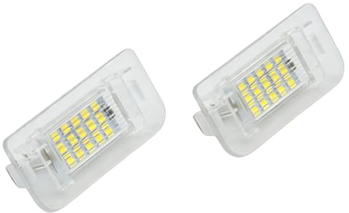 Seyaolex Lot de 2 éclairages de plaque d'immatriculation 2468201566 pour W246 W242 Classe B 2011-2019 Éclairage de plaque d'immatriculation 6000 K Xénon blanc