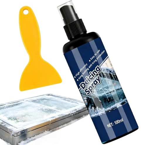 Frysavfrostare | med skrapa avfrostning rengöringsdimma – 100 ml frys avfrostningsspray, för sovsal lägenhet kontor kommersiell apparat kylare