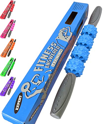 The Stick Massage Roller Muscle Roller Stick for Muscles | Rolling Massager Stick | Massage Stick Roller for Legs - Advanced Blue