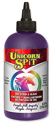 Unicorn SPiT 5771009 Gel Stain and Glaze, Purple Hill Majesty 8.0 FL OZ Bottle, 1 Pack