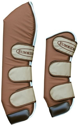 Euroriding Transport Gamaschen Stormy Farbe braun/beige