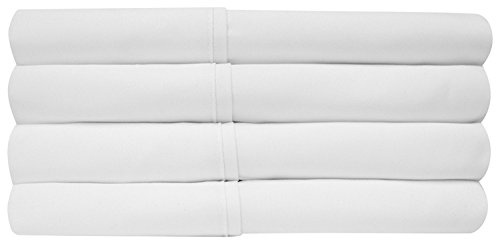 Twin XL Size Bed Sheets - 4 Piece 1500 Supreme Collection Fine Brushed Microfiber Deep Pocket Twin X-Large Sheet Set Bedding - 1 EXTRA PILLOW CASES, GREAT VALUE, Twin XL, White
