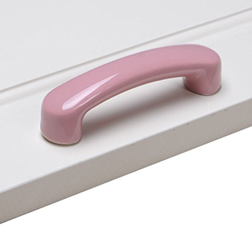 SeeRaphee Armoire en céramique poignées Enfant tiroirs boutons de placard boutons pour la cuisine boutons de la salle des enfants armoires placards Toy organisateur boîte bibliothèque-Rose 2pcs