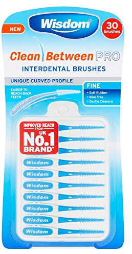 Wisdom Clean Between Pro Interdental Brushes Fine, 30 each