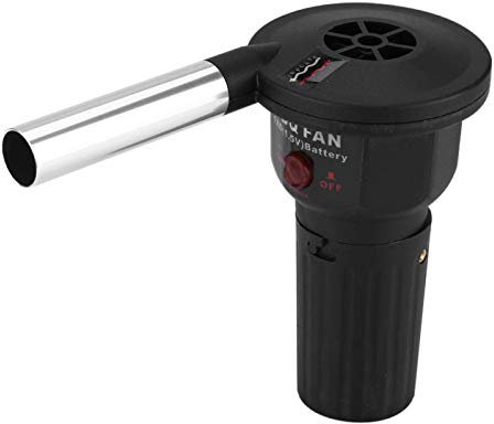 Candeon Soffiatore Barbecue, Elettrico Soffietto Ventilatore Per Barbecue Portatile, Grill BBQ Soffiatore A Batteria Da Mano Accendi Fuoco Per Griglie Picnic Camping Cooking Da Grigliata All'Aperto