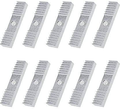 eMagTech 10 Stück Zahnriemen Aluminium GT2 Zahnrad Klemme Montageblock für 3D-Drucker 9mmx40mm