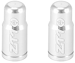 X AUTOHAUX Fahrradventilkappen Silber 2 Stück Staubschutz | Für Mountainbike, Rennrad, MTB, Staub- Und Wasserschutz, Abmessung 16x7mm, Innendurchmesser 4.5mm