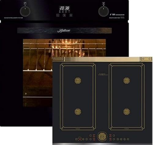 Kaiser Set de cuisinières à induction EH 6367 + KCT 6745 AD - Four électrique 79 l - 10 fonctions+Plaque de cuisson à induction flexible rétro 60 cm encastrable
