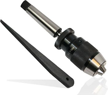 Schnellspannbohrfutter B16 1-16 mm mit MK2 Kegeldorn inkl. Austreiblappen + Austreibkeil Bohrfutter Präzisionsbohrfutter KREFTING TOOLING (MK2)