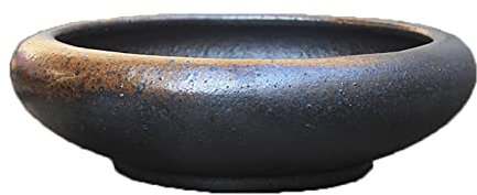ROBAUN Japanische Vintage-Sukkulententöpfe – 24 cm Sukkulenten-Pflanzschale mit Drainage-Keramik-Bonsai-Töpfen, for Blumenpflanzen