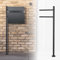 ML-Design Support Piédestal pour Boîte aux Lettres Anthracite en Acier Inoxydable Revêtu par Poudre Rond Hauteur Totale 120 cm Autoportant Poteau Pied de Boîte aux Lettres Résistant aux Intempéries