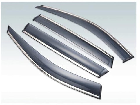 HIPATU 4 Stück Auto Windabweiser Regenabweiser für VW Golf 7 MK7 2014-2019, Auto Seitenfenster Windabweiser Set Regenschutz Sonnenschutz Winddeflektoren Auto Zubehör