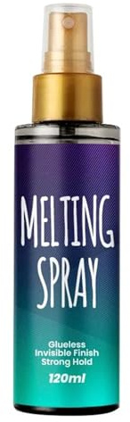 Lace Melting Spray for Wigs - Strong Hold Invisible Bonding Adhesive - Waterproof Latex-Free & Oil-Resistant Hair Extension Glue