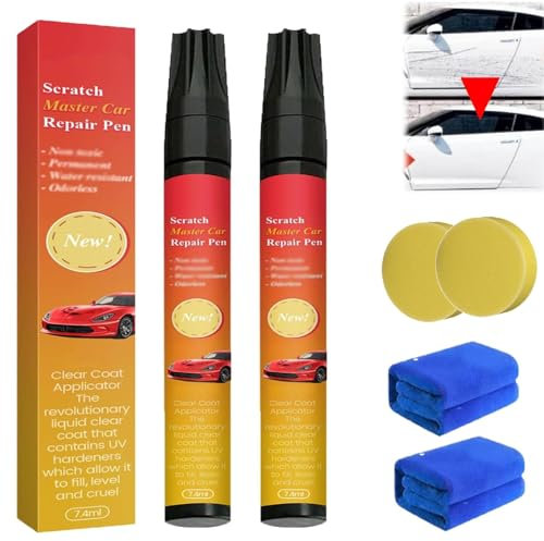 Penna magica All Cars, Penna magica All Cars per graffi auto, Penna per rimuovere graffi dalla vernice dell'auto, Penna magica per rimuovere graffi dall'auto, Penna per ritocchi (2pcs)