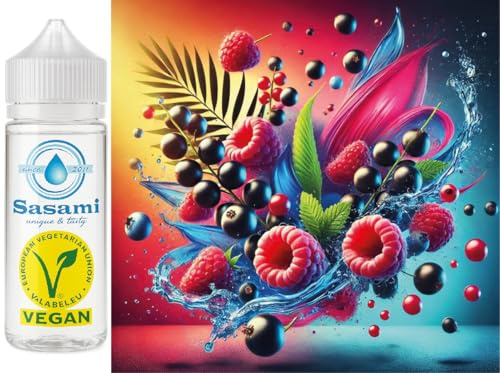Deep Blue Raspberry Delight - frambuesa, grosella, Curacao aroma concentrado - Vegano - Sasami - 100ml